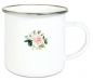 Preview: ♥ Tasse Becher Emailletasse goldiger Kranz, Schön, dass es Dich gibt! Dankeschön, Geburtstag, Vatertag, Abschied, Jubiläum, Geschenk, Becher von Lüttentüddel
